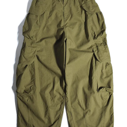 Heavyweight Wide Leg Workwear Trousers y Hong Kong Sle Multi-ket Loose Straight Casual ape Men's Pants