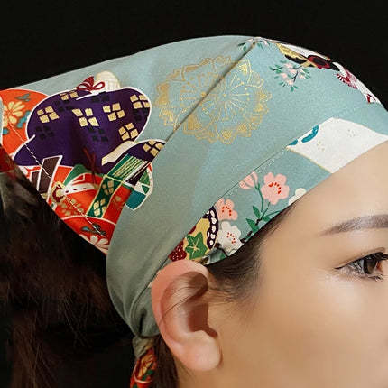 Japanese Chef Hat Kitchen Restaurant Waiter Sushi Caps Cuisine Cook Headscarf  Food Service Work Uniform Cap Pirate Hat-KarWorkwear