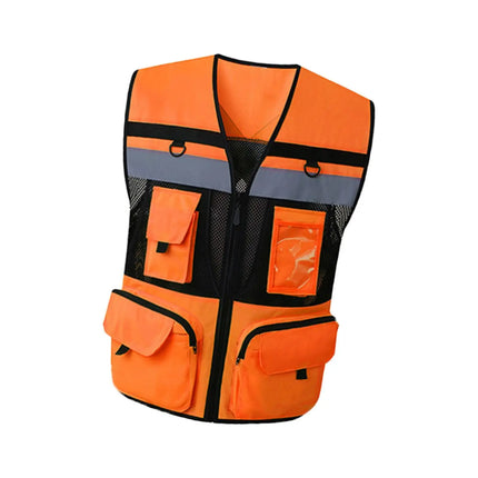 Reflective Vest with Pockets Comfortable for Parking Attendants Yellow L
