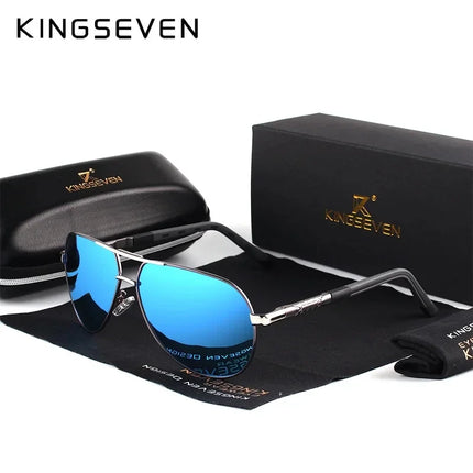 KINGSEVEN New Fashion Men’s Sunglasses High Quality Aluminum Luxury Retro Functional Glasses Women Pilot Accessory Eyewear