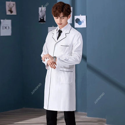 Wholesale High Quality Multicolor Vet Scrub Long Sleeve Medical Uniform Nurse Coat Dentist Work White Coats Slim Uniforms-KarWorkwear