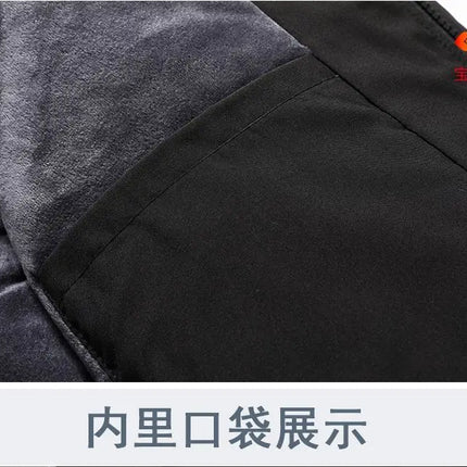 Winter Work Jacket Men, Waterproof Windproof Reflective Thermal Coat, Fleece Lined Abrasion Resistant Parka