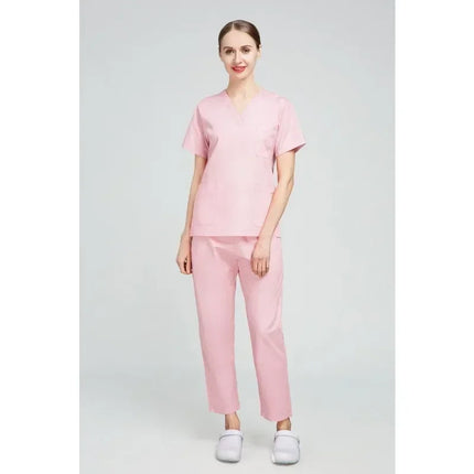 High Quality Scrubs Medical Uniforms Women Nurse Uniform Thin Breathable Medical Scrub Tops Elastic Scrubs Pants Doctor Workwear-KarWorkwear