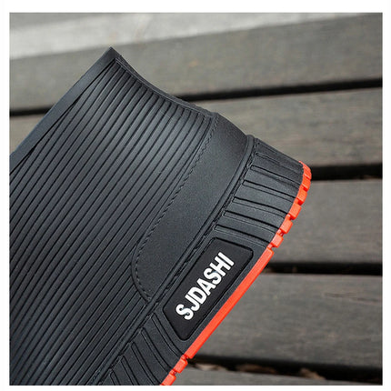 Men Women Short Tube Rain Boots Kitchen Anti-slip Rain Shoes Summer Ankle Outdoor Winter Car Washing Fishing Waterproof Shoes