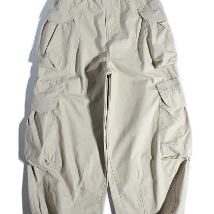 Heavyweight Wide Leg Workwear Trousers y Hong Kong Sle Multi-ket Loose Straight Casual ape Men's Pants