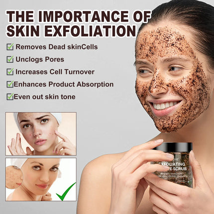 Coffee Scrub for Face Body Exfoliating Brightening Cleaning Dark Spots Removal Fade Melanin Pigmentation Whitening Scrub Cream-KarWorkwear