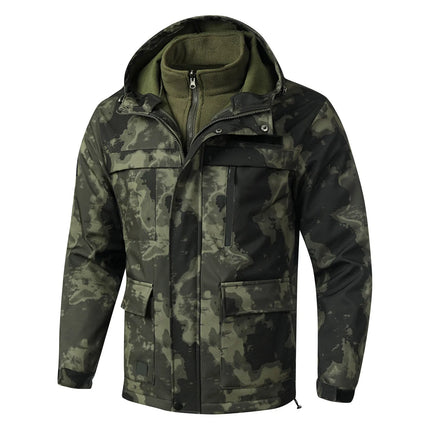 Outdoor Work Clothes Men'S Suits Spring Autumn Wear-Resistant Dirty Resistant Camouflage Clothes Casual Labor Protection Clothes