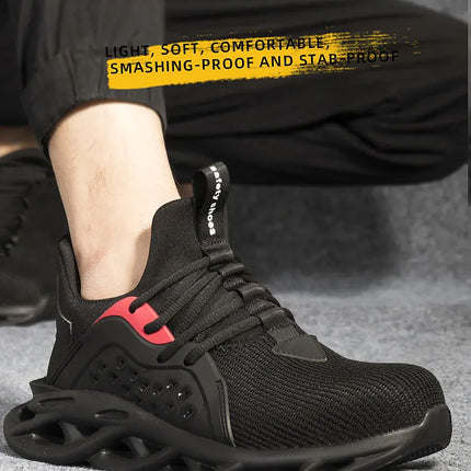 2024 Work Sneakers Men Indestructible Shoes Work Safety Shoes With Steel Toe Cap Puncture-Proof  Male Security Protective Shoes-KarWorkwear