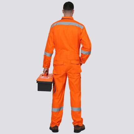 Work Coveralls Repairman with Reflective Strip Mechanic Auto Workshop Clothes Working Uniforms Plus Size 3XL