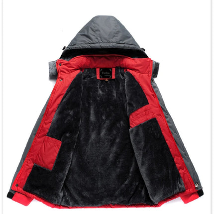 Winter Men's Cotton Padded Jacket Outdoor Work Parka Coat Casual Thick Warm Outdoor Hiking Camping Ski Coats Windproof Jacket