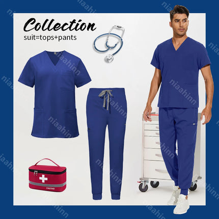 Wholesale Jogger Style Surgical Medical Work Clothes Hospital Doctor Nursing Scrub Suit Anesthetist Uniforms Dentistry Uniforms-KarWorkwear