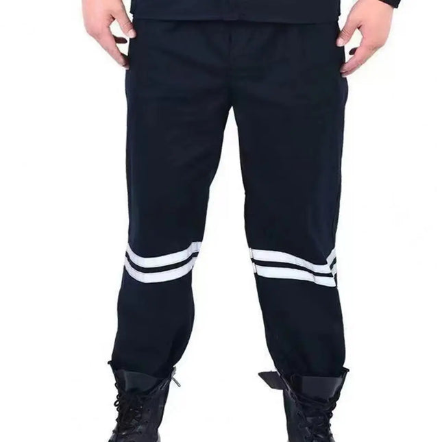 Sweat-absorbent Work Attire High Visibility Workwear Set Reflective Jacket Pants Trousers for Safety Welding Repairman Uniform-KarWorkwear