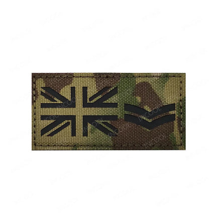 Infrared Reflective IR Rank Patch Uniform Ranks Embroidered Patches Appliques Shoulder Decorative Armband MED Badge For Clothing