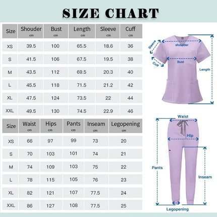 High Quality Suit Medical Nurse Uniforms Multicolor Scrubs Set Beauty Salon Spa Work Clothes Surgical Gowns Nursing Accessories-KarWorkwear