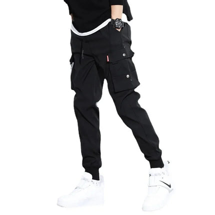 2023 Autumn Winter Casual Pants Men's Fleece-Lined Workwear Sweatpants Trendy Cargo Pants Factory Outlet