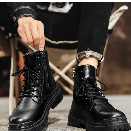 Military Men's Boots to Work Outdoor Shoes for Man Free Shipping Sneakers Winter Men's Chelsea Boot Safti Shose Mens Work Safety