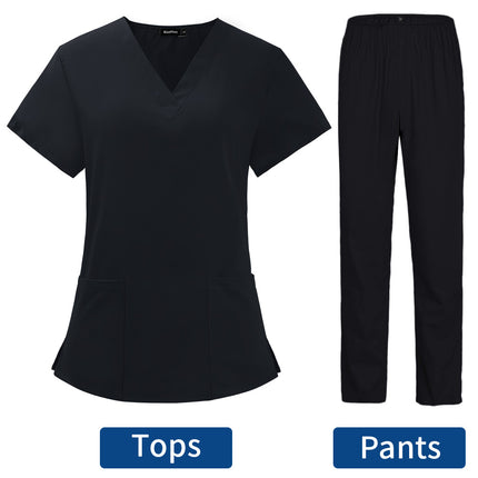 Pet Grooming Doctor Uniforms Non-sticky Hair Nurse Women Thin and Light Fabric Medical Clothes for Summer Clinical Uniform Woman-KarWorkwear