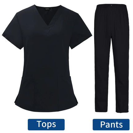 Pet Grooming Doctor Uniforms Non-sticky Hair Nurse Women Thin and Light Fabric Medical Clothes for Summer Clinical Uniform Woman-KarWorkwear