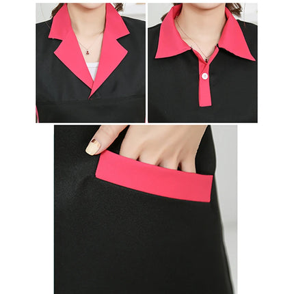 Women Salon Apron SPA Barber Shop Work Clothes Dress Hairdresser Beauty Salon Apron Manicure Shop Uniform Sleeveless Aprons-KarWorkwear