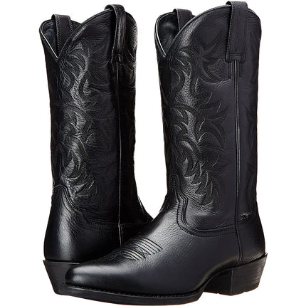 Spring Comfortable Boots Leather Chelsea Boots Knee-length Men's Boots Men Wesern Boots Casual Work Boots for Men Plus Size 46-KarWorkwear