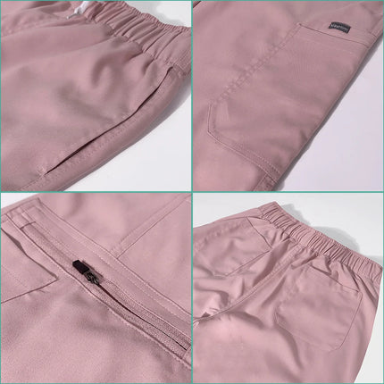 Beauty Salon Women Work Uniforms Plus Size Short-sleeved Health Services Suits Working Suits Summer Fashion Pet Scrubs Costume-KarWorkwear