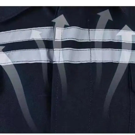 High Visibility 100% Cotton Safety Working Jacket Pants Trousers Workwear Coal Miner Welding Suit Mehanic Repairman Work Uniform-KarWorkwear