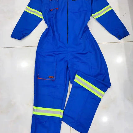 Work Overalls Men's Working Coverall Welding Suit Car Repairman Uniforms Workshop Mechanical Jumpsuit Hi Vis Safe Work Clothing-KarWorkwear