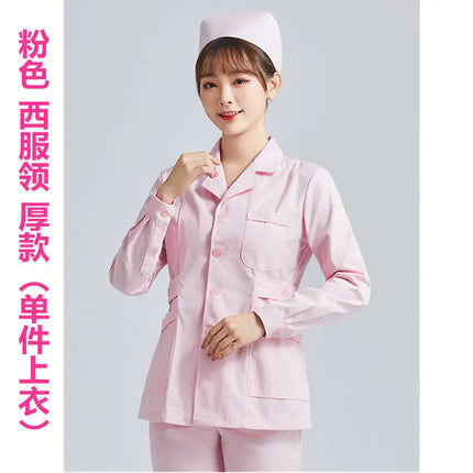 White Short Sleeve scrubs uniforms women Pet Grooming Clinic Nursing Clothes Workwear Nurse Scrub Work Pink Medical Uniform-KarWorkwear