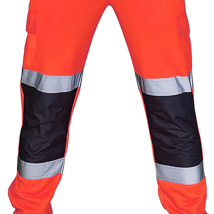Mens Work Uniform Bottoms Safety Sweat Pants Striped Reflective Pants Loose Mens Jogging Trousers Joggers Patchwork Workwear