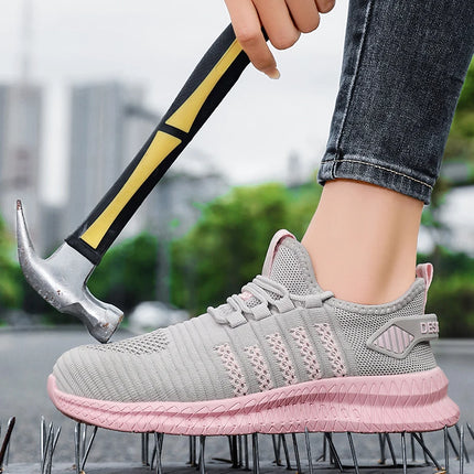 Women's Work Safety Shoes, Anti Impact Steel Toe, Anti Puncture, Wear-resistant Fashion Sports Shoes-KarWorkwear
