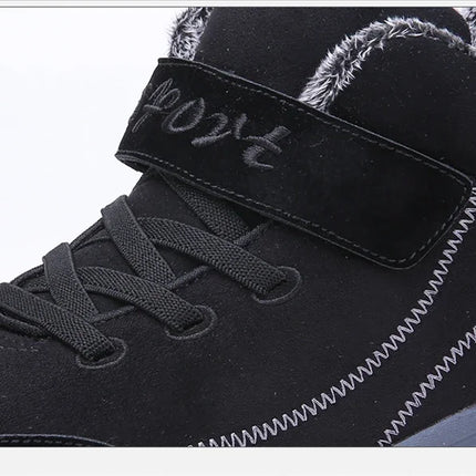 Waterproof Winter Men Boots Suede Warm Snow Outdoor Sneakers Boots Men Work Casual Shoes High-top Non-slip Ankle Boots