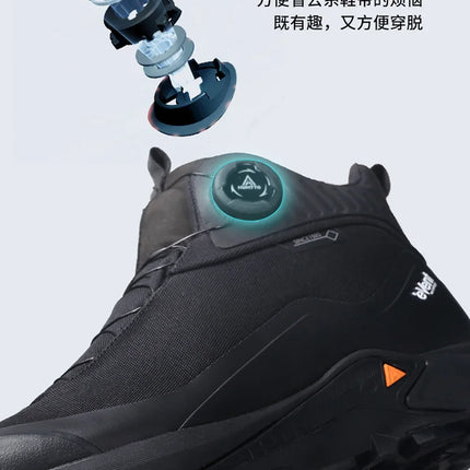 HUMTTO Waterproor Boots for Men Winter Platform Work Rubber Ankle Boots Outdoor Men's Sneakers Luxury Designer Work Safety Shoes-KarWorkwear