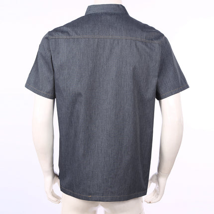 Men Women Kitchen Work Uniform Adult Unisex Chef Jacket Coat Cook Hotel Restaurant Canteen Cake Shop Cafe Shirt Staff Costume-KarWorkwear