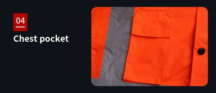 High Visibility Reflective  Jacket Men Waterproof Thickened Safety Coat for Outdoor Work Hi Vis Workwear Bomber Jacket