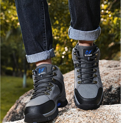 Trendy Classic Men Ankle Boots Wear Resisting Hiking Shoes Cow Suede Men Boot Comfortable Walking Sneaker For Man Tactical Shoes