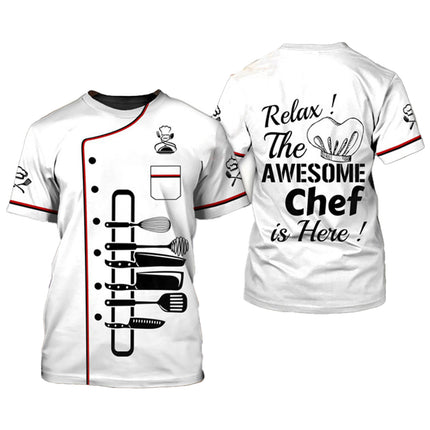 Unisex Restaurant Kitchen Chef Uniform Shirt Women Men Short Sleeves Chef Jacket Bakery Catering work Food Service Cook Top-KarWorkwear