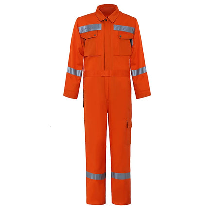 Work Coveralls Repairman with Reflective Strip Mechanic Auto Workshop Clothes Working Uniforms Plus Size 3XL