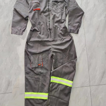 Work Overalls Men's Working Coverall Welding Suit Car Repairman Uniforms Workshop Mechanical Jumpsuit Hi Vis Safe Work Clothing-KarWorkwear