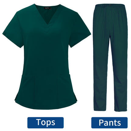 Pet Grooming Doctor Uniforms Non-sticky Hair Nurse Women Thin and Light Fabric Medical Clothes for Summer Clinical Uniform Woman-KarWorkwear