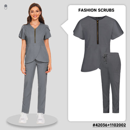 Pet Grooming Institutions Sets Beauty Salon Clothes Scrubs Clothes High Quality Spa Uniforms Fashion V-Neck Working Clothes-KarWorkwear