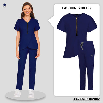 Pet Grooming Institutions Sets Beauty Salon Clothes Scrubs Clothes High Quality Spa Uniforms Fashion V-Neck Working Clothes-KarWorkwear