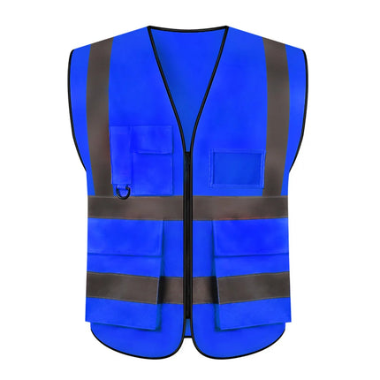 High Visibility Security Reflective Vest Multi-pocket Traffic Vest Miners Uniform Construction Workwear Outdoor Cycling Custom-KarWorkwear
