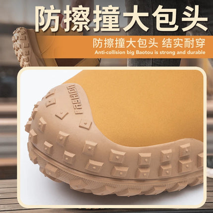 Scald-proof Electric Welding Shoes Plastic Toe Work Shoes Insulated Electrician Shoes Indestructible Industrial Male Wear Boots-KarWorkwear