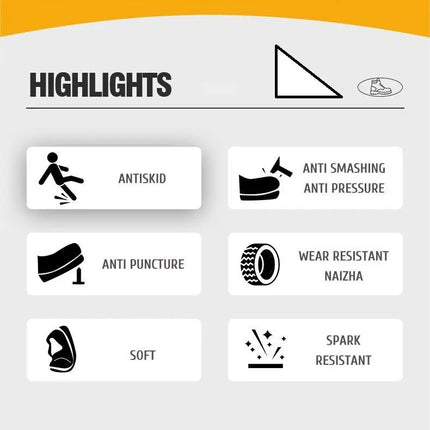 High quality leather boots Men Work Boots Waterproof Safety Shoes Men Autumn winter boots Steel toe shoes Puncture-Proof Boots