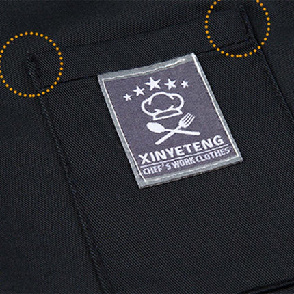 Chef Uniform Short Sleeves Soft Plus Size Bakery Restaurant Chef Uniform Work Clothes Chef Shirt Kitchen Work Attire-KarWorkwear