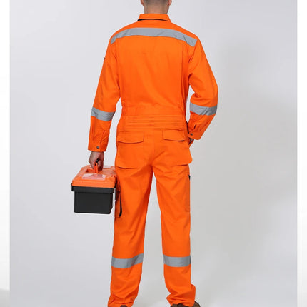 Work Coveralls Repairman with Reflective Strip Mechanic Auto Workshop Clothes Working Uniforms Plus Size 3XL