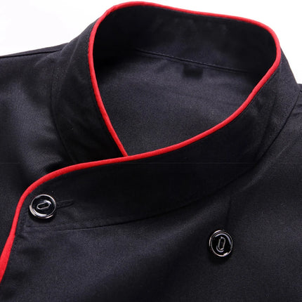 Chef Jacket Short  Sleeve  Cook Coat Barista Baker Work Uniform Waiter Restaurant Hotel Clothes-KarWorkwear