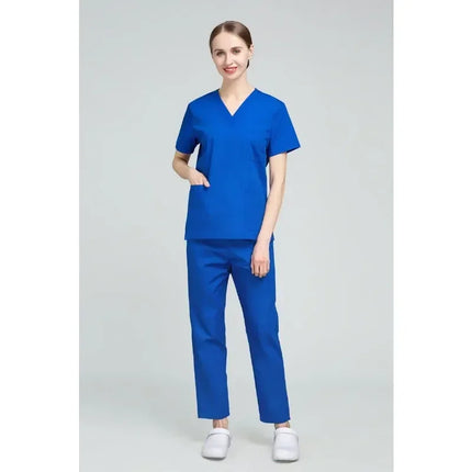 High Quality Scrubs Medical Uniforms Women Nurse Uniform Thin Breathable Medical Scrub Tops Elastic Scrubs Pants Doctor Workwear-KarWorkwear