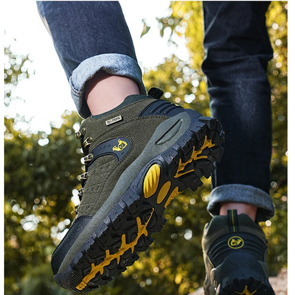 Trendy Classic Men Ankle Boots Wear Resisting Hiking Shoes Cow Suede Men Boot Comfortable Walking Sneaker For Man Tactical Shoes