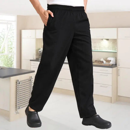 1 Pair Of Chef'S Workwear Trousers Breathable Material Loose For Men-KarWorkwear